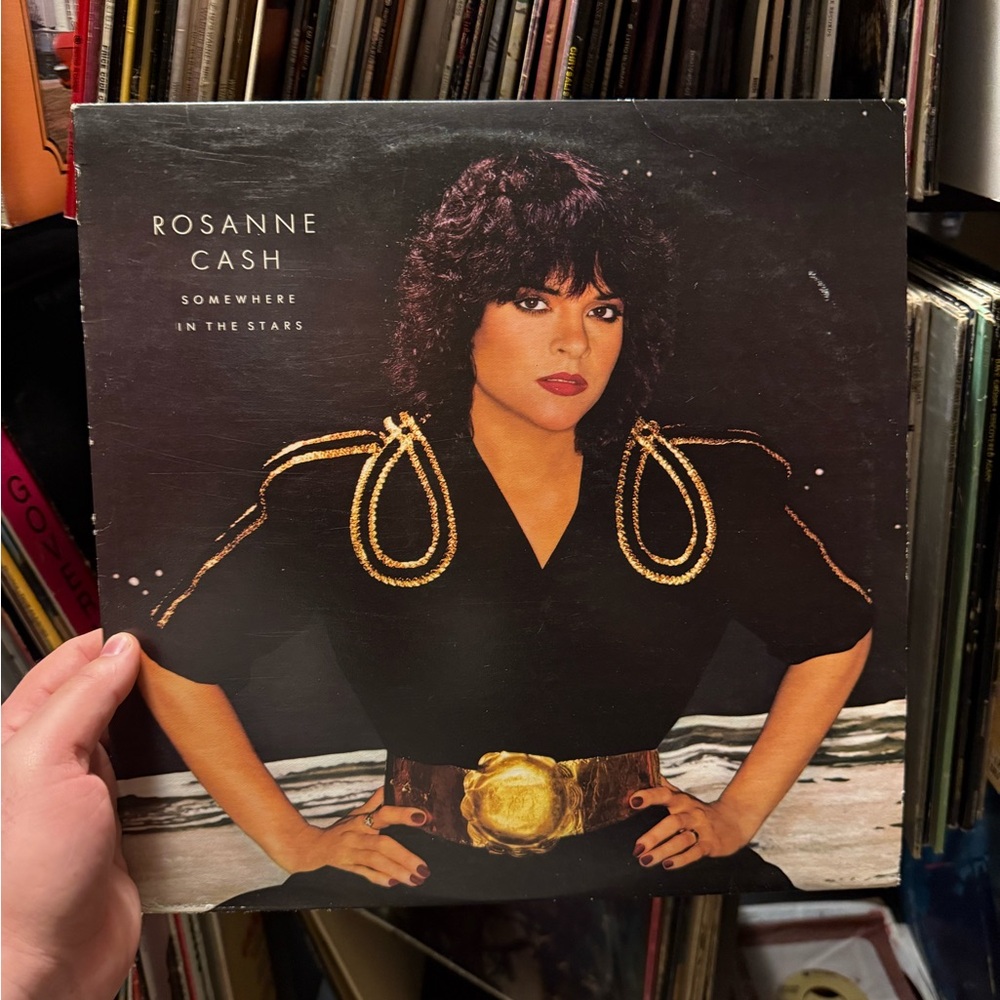 ⏺️ 3/$25 Rosanne Cash Vinyl Record Somewhere In The Stars